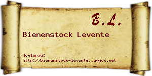 Bienenstock Levente névjegykártya